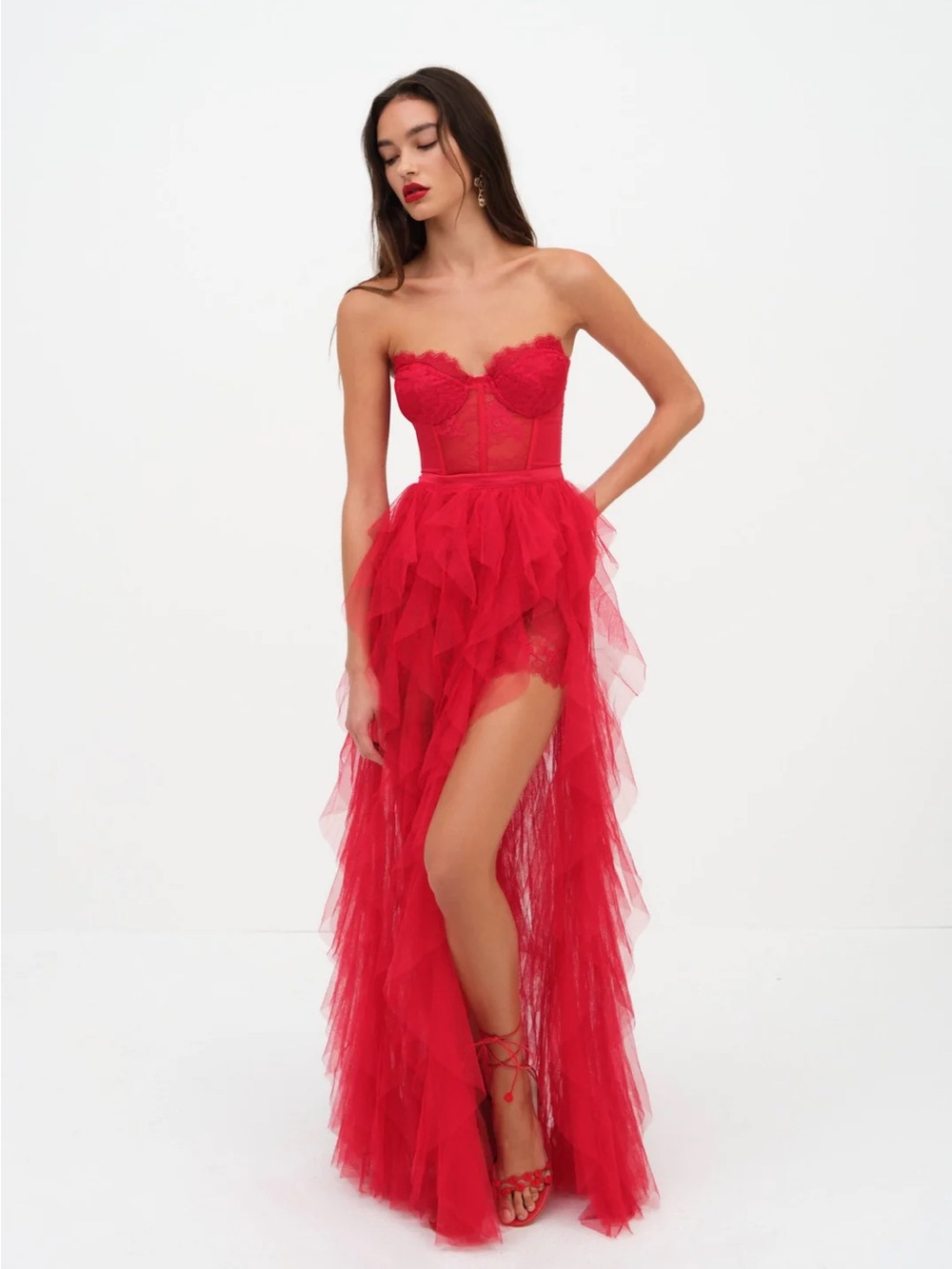 For Love & Lemons Bustier Gown